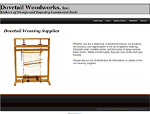 Tablet Screenshot of dovetaillooms.com